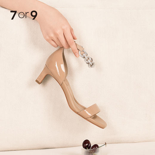 银色碎钻脚踝带 商品图1