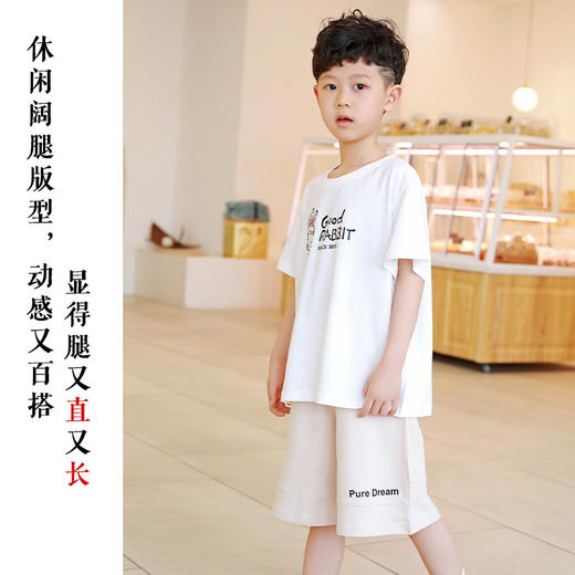 【抄底价清仓】龙之涵小毛圈运动款短裤 5分裤 全棉 吸汗透气   弹力款 尺码100-170 龙之涵简约酷型五分短裤 商品图5