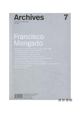 【全新现货】 Archives 7: Francisco Mangado/档案7：弗朗西斯科·曼加多