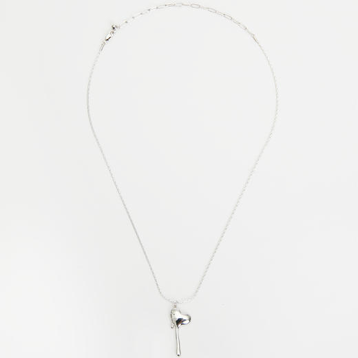 梦趣派爱心吊坠项链LP173 礼盒装 925银+镀白金 商品图2