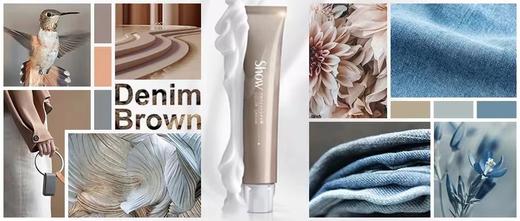 莹透柔滑 质感时尚の棕丨丹宁棕染发服务 商品图0