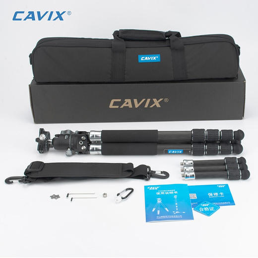 CAVIX凯唯斯 PT254X1C/ PT284X1C百变精灵球台便携无中轴摄影摄像碳纤维可拆三脚架 商品图4