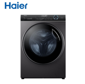 海尔洗衣机全自动滚筒 大容量一级变频节能家用双喷淋 香薰洗纤美系列 9公斤+430超薄XQG90-BD14126L