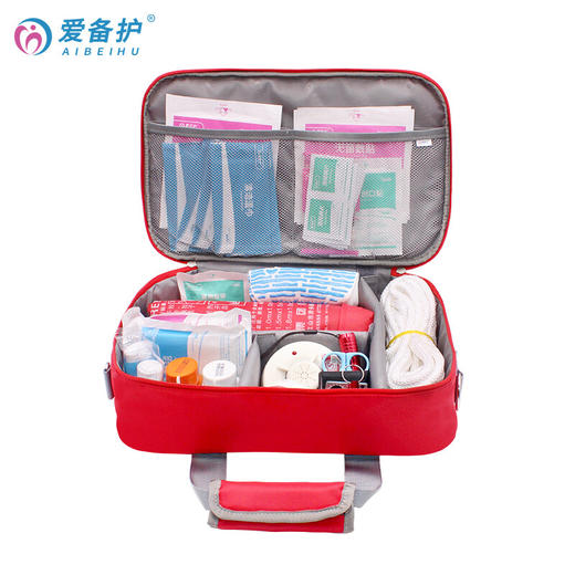 爱备护 消防应急工具包 车载救援急救包 学校工厂户外生存救急包 ABH-F007A 红色 单肩手提 商品图2