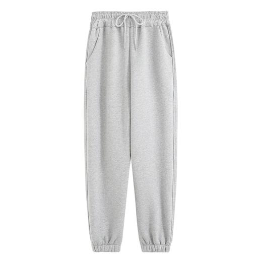 2022新款春秋季休闲束脚卫裤显瘦阔腿裤女收口系带宽松棉质运动裤 商品图4