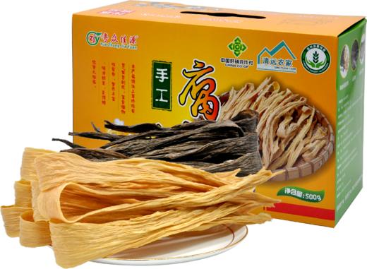 连州粤众佳源黄豆腐竹四边封包装袋250克 商品图0