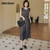oldcolour2022新品夏季连身裙裤垂感高腰气质休闲阔腿连体裤女 BO22123018B 商品缩略图2