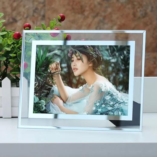 A5水晶相框透明亚克力摆台授权证书奖状框高档玻璃摆台荣誉证书装裱框相片架免打孔1个 商品图4