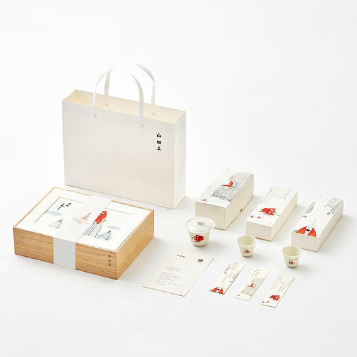 山田土X蔡志忠联名茶作 简约文创整套工夫茶具套组古树滇红礼盒装 商品图6