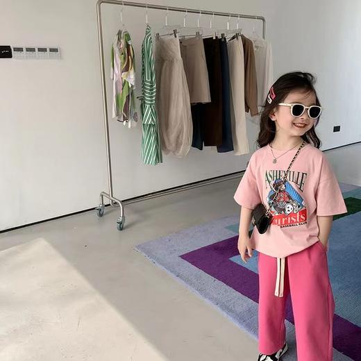 黛唯梵儿童纯棉T恤夏装卡通动漫洋气童装短袖女童百搭半袖打底衫上衣潮 商品图4