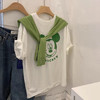 黛唯梵定制款2022夏韩国东大门T恤180g精梳棉ins风宽松休闲短袖上衣 商品缩略图9