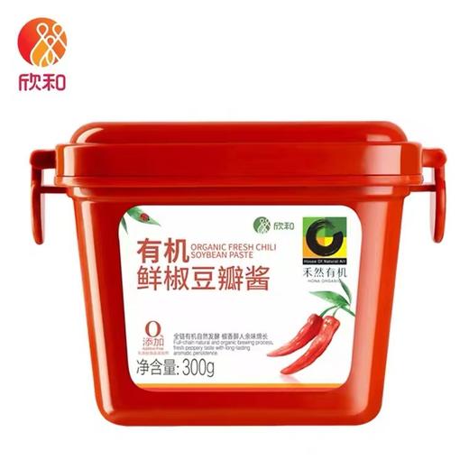 禾然有机鲜椒豆瓣酱盒装300g/盒 商品图0