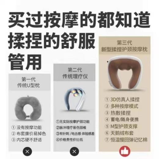 抖音爆款礼物送妈妈爸爸老公老婆生日礼物实揉捏护颈按摩枕 商品图1