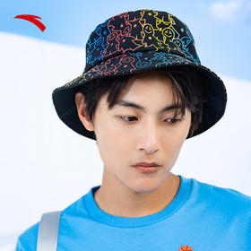 【均码】安踏饼干人丨夏季渔夫帽时尚潮流情侣款帽子遮阳运动帽192228283【库存有限，如无货将做退款，介意慎拍！】