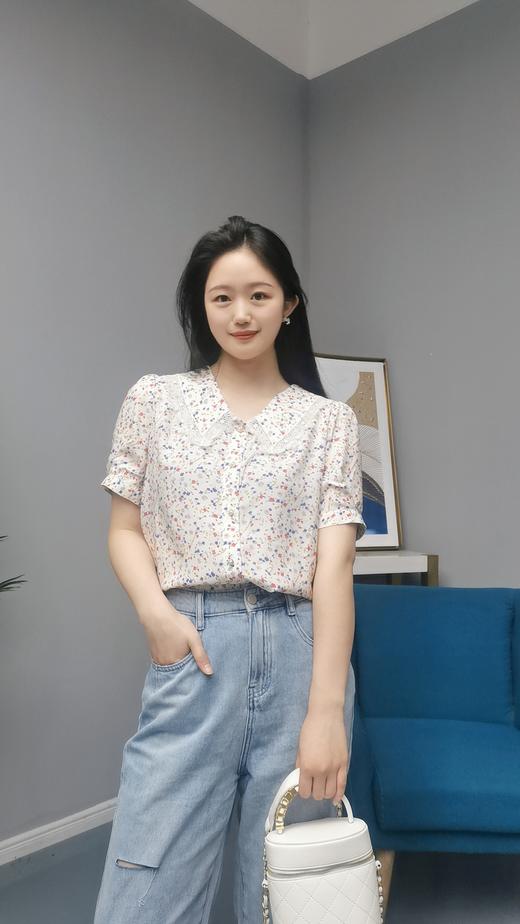 臣禾做旧复古摩登牛仔裤K222061032 商品图2