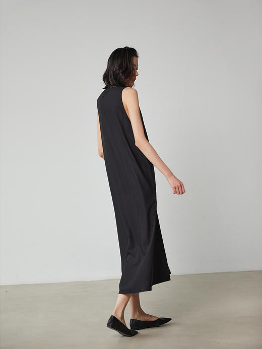 Semplicita | U01 Alexis midi dress V领无袖背心连衣裙 [ 黑 ] 商品图3