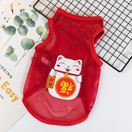 【夏季潮款宠物背心】狗狗衣服夏装 薄款大网眼狗背心 猫咪泰迪比熊博美宠物服饰 商品图5