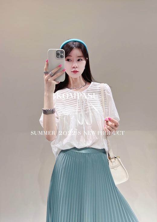 卡帕苏法式泡泡袖衬衫 K211022 商品图0