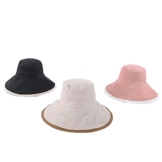 日系新款双面戴渔夫帽时尚百搭遮阳布帽JC-9607 商品图3