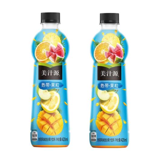 美汁源热带果粒420ml 商品图0