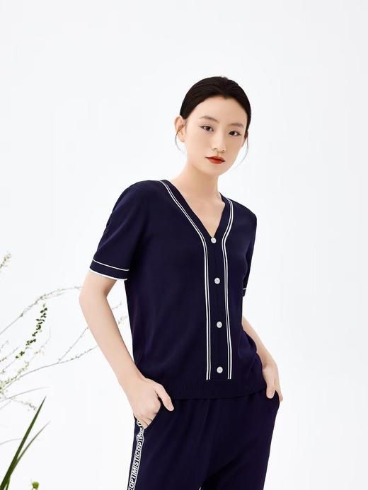 经典曲珠纱面料，吸湿透气性好，回弹性佳，穿着亲肤舒适 商品图0