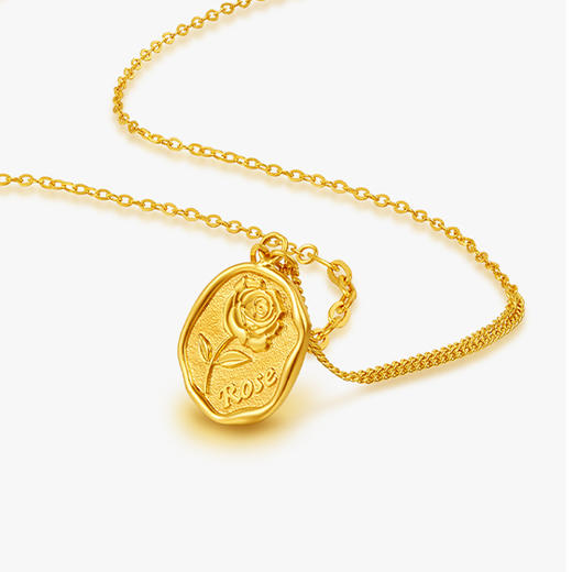 潮宏基玫瑰足金坠链（IN+系列） 商品图1