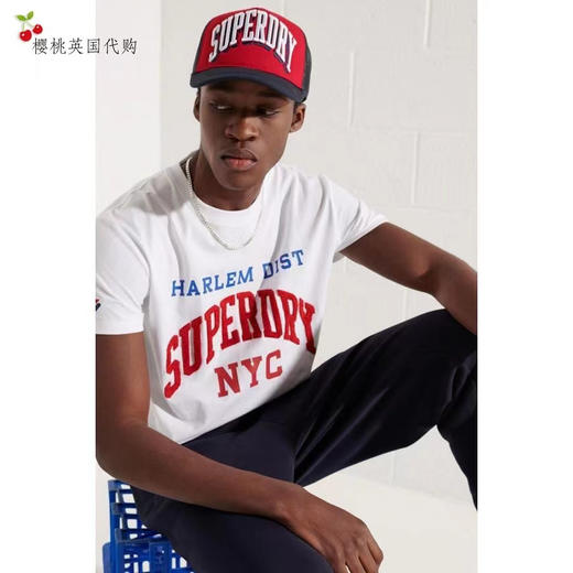 Superdry植绒Logo城市高校代表队T恤 商品图11