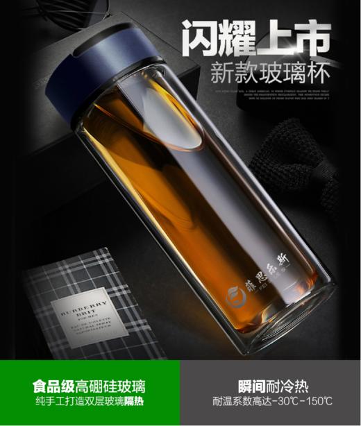 【团购展示】菲斯乐思提扣双层玻璃杯 商品图0