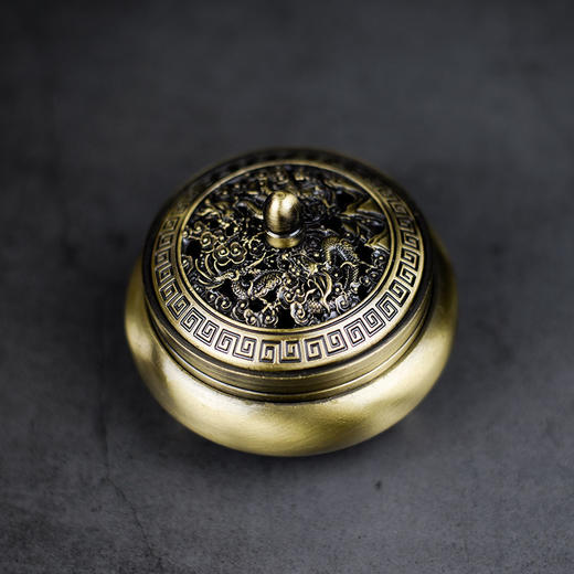 双龙合金盘香炉 商品图1