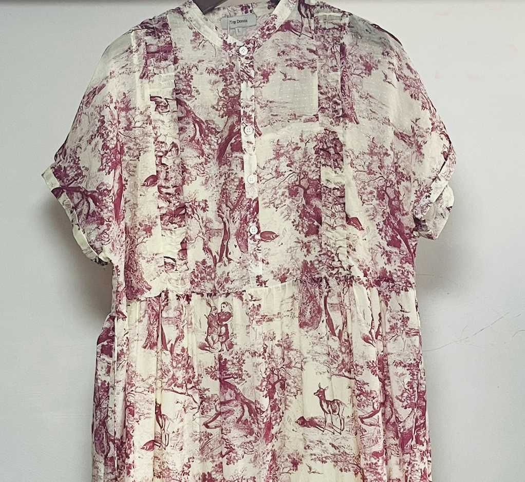 2s3843  海棠红连衣裙