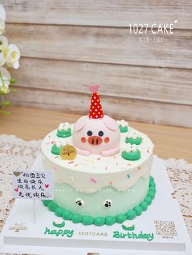 1027CAKE |  复古ins风 可爱款 立体猪猪