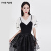 FIVE PLUS2022新款女夏装泡泡袖衬衫女短袖假两件衬衣短款设计2WN2012490 商品缩略图0