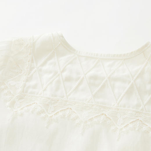 谜底2022夏季新款复古宫廷彼得翻领上衣女222GS0610 商品图3