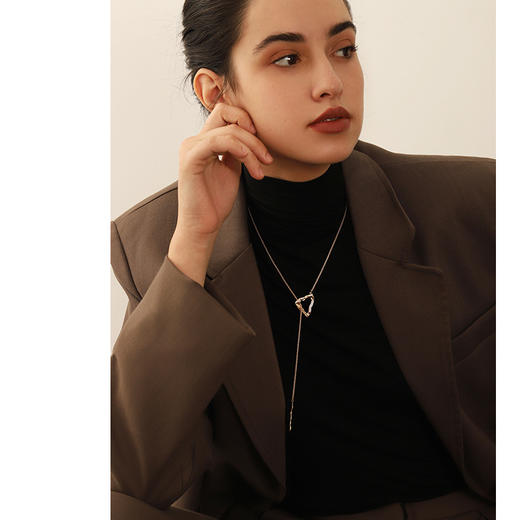 Oflye潮流饰品 毛衣链子长款项链设计感吊坠配饰轻奢ins百搭嘻哈小众锁骨链 商品图2