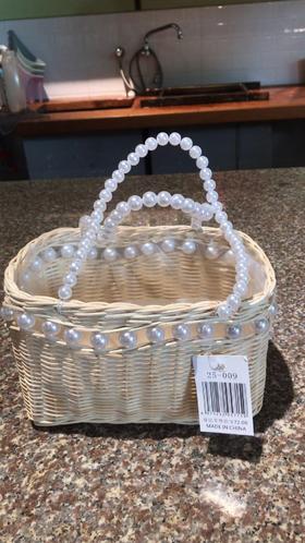 珍珠波浪形编织篮