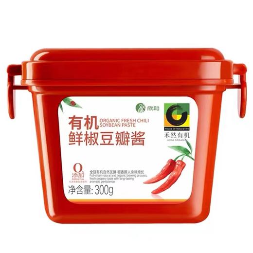 禾然有机鲜椒豆瓣酱盒装300g/盒 商品图2
