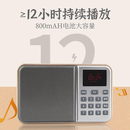 复古播放器便携可插卡老人专用唱机超长续航小型高清音响 商品图3