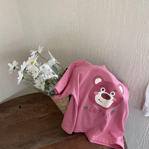 黛唯梵小童短袖t恤女童夏装2022新款洋气纯棉时尚韩版宽松宝宝儿童体恤 商品图6