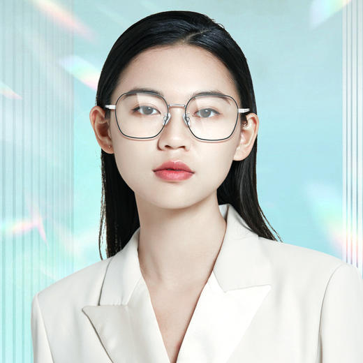 【特价秒杀款】普莱斯PT11122 合金+B钛 多边全框 商品图1