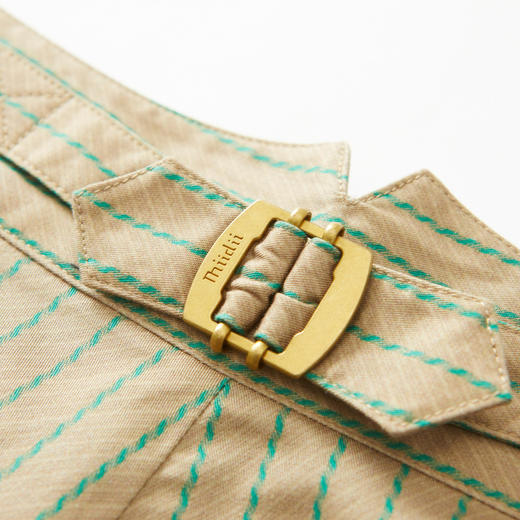 谜底九分裤女2022夏季新款复古简约帅气萝卜裤222MK0706 商品图3