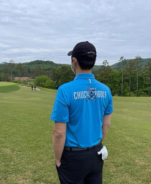 正品春夏韩国CHUCUCHU高尔夫男士短袖T恤休闲polo领男神上衣 商品图2