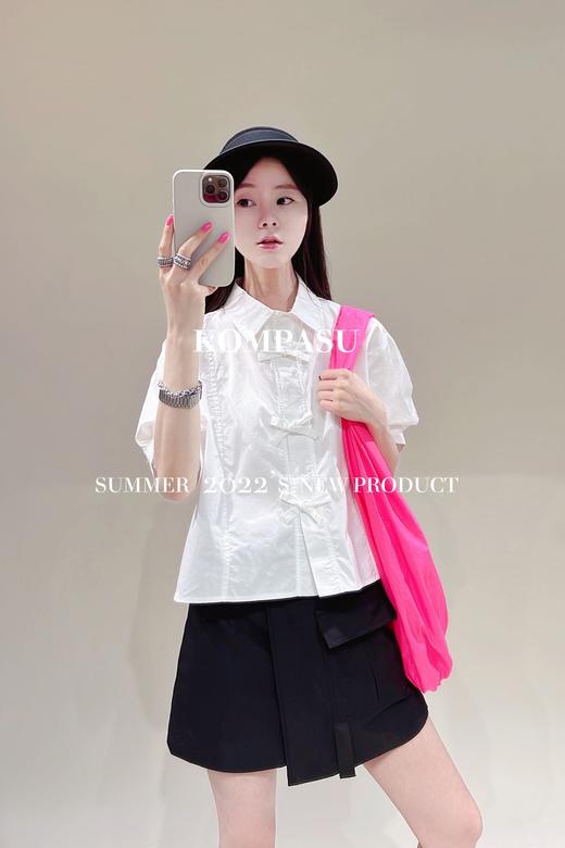 卡帕苏蝴蝶结短款衬衫 K231202 商品图2