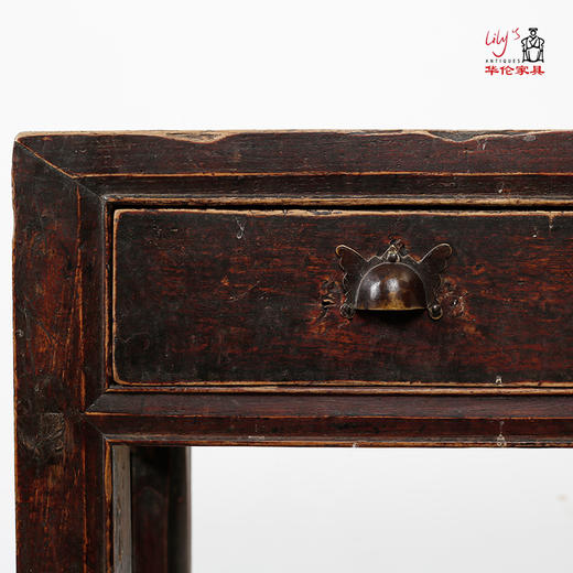 中式古典三屉桌复古老榆木玄关台边桌家居装饰桌桌案几写字桌 商品图2