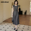 oldcolour2022新品夏季连身裙裤垂感高腰气质休闲阔腿连体裤女 BO22123018B 商品缩略图3