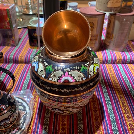 320197手工紫铜雕花珐琅彩-罐18cm* 商品图3