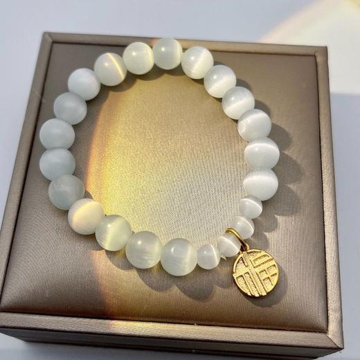 母亲节礼物必选古芭诗 (喵喵石)福牌吊坠手链(手工串珠) 商品图2