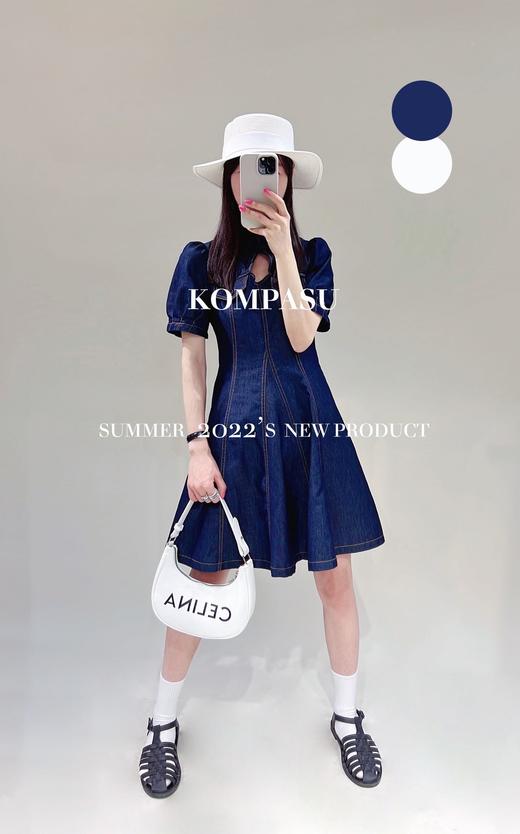 卡帕苏复古盘扣牛仔裙 K213010 商品图1