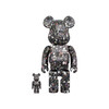 【预售】收藏系列 Be@rbrick 400%系列 黑色碎花 商品缩略图0