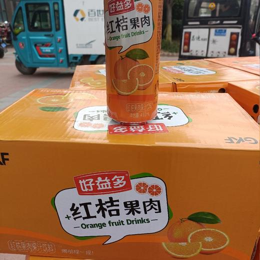 好益多红桔果肉果汁饮料490ml 商品图0