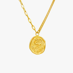 潮宏基玫瑰足金坠链（IN+系列）